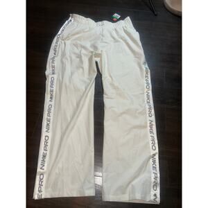 Nike Pro Flex Womens Tear Away Loose Fit Pants Off-White BV3350 030 (xl